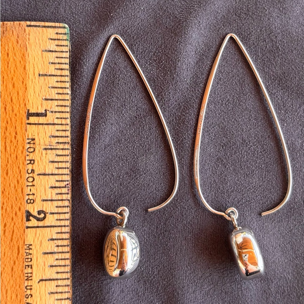 Silpada Sterling 925 Wire Drop Earrings - Picture 4 of 5